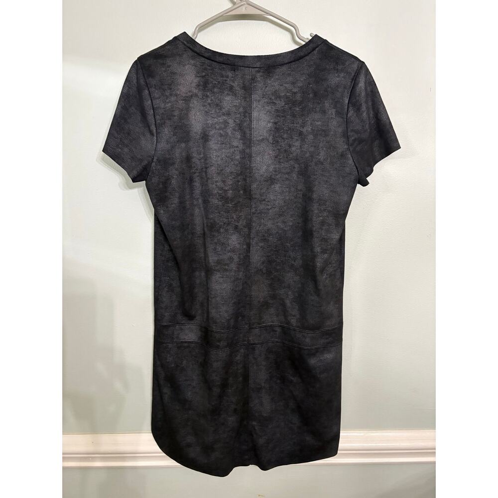 Lavender Brown Black V-Neck Shift Dress | Made in USA | Size Small - Picture 2 of 4
